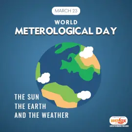 Online Editable World Meteorological Day March 23 Social Media Post