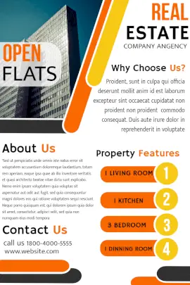 Online Editable Real Estate Agency Services Pinterest Graphic
