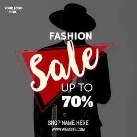 Online Editable Fashion Sale 70% Off Instagram Post