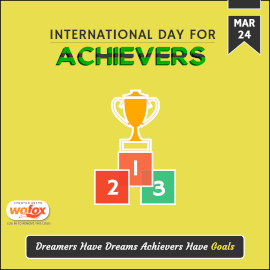 Online Editable International Day for Achievers March 24 Instagram Post