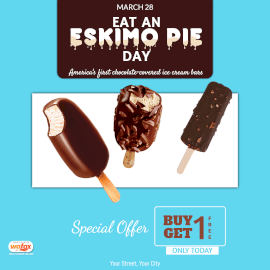 Online Editable Eat an Eskimo Pie Day March 28 Instagram Post