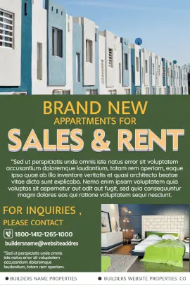 Online Editable Apartments for Sale and Rent Instagram Post