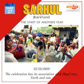 Online Editable Sarhul in Jharkhand, India Instagram Post