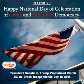 Online Editable National Day of Celebration of Greek and American Democracy March 25 Instagram Post