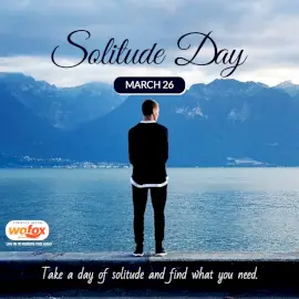 Online Editable National Solitude Day March 26 Social Media Post