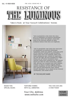Online Editable Real Estate Agency Info Magazine Cover