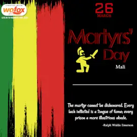 Online Editable Martyrs' Day in Mali March 26 Instagram Post