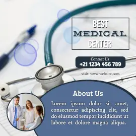Online Editable About Medical Center Instagram Post