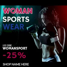 Online Editable Women Sportswear Clothing Instagram Post