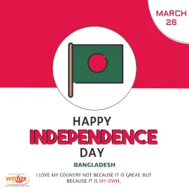 Online Editable Independence Day in Bangladesh March 26 Instagram Post Online Editable Independence Day in Bangladesh March 26 Instagram Post