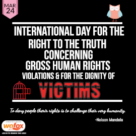 Online Editable International Day for the Right to the Truth Concerning Gross Human Rights Violations and for the Dignity of Victims March 24 Instagram Post