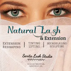 Online Editable Natural Eyelash Extensions Studio Instagram Post