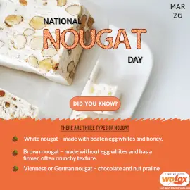 Online Editable National Nougat Day March 26 Instagram Post