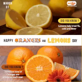 Online Editable Oranges and Lemons Day Instagram Post