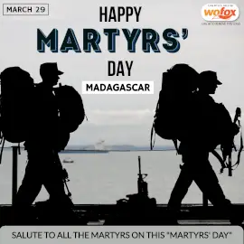 Online Editable Martyrs Day in Madagascar March 29 Instagram Post