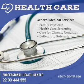 Online Editable Professional Healthcare Centre Instagram Post
