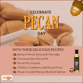 Online Editable Pecan Day Recipes March 25 Instagram Post