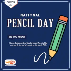 Online Editable National Pencil Day March 30 Social Media Post