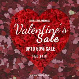 Online Editable Valentine's Day Offers February 14 Instagram Post