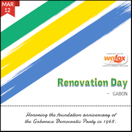 Online Editable Renovation Day in Gabon March 12 Instagram Post