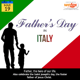 Online Editable Father's Day in Italy March 19 Instagram Post