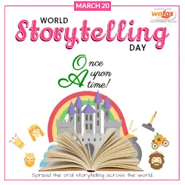 Online Editable World Storytelling Day March 20 Instagram Post