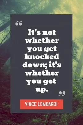 Online Editable Vince Lombardi's Strong Quotes Pinterest Graphic