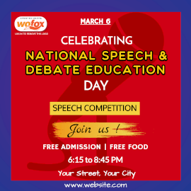 Online Editable National Speech and Debate Education Day Instagram Post Online Editable National Speech and Debate Education Day Instagram Post