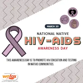 Online Editable National Native HIV/AIDS Awareness Day March 20 Instagram Post Online Editable National Native HIV/AIDS Awareness Day March 20 Instagram Post