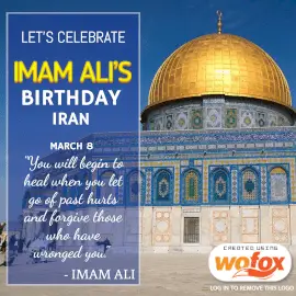Online Editable Imam Ali's Birthday in Iran Instagram Post
