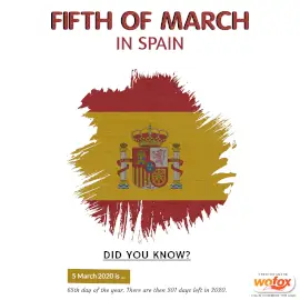 Online Editable Fifth of March in Spain Instagram Post