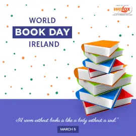 Online Editable World Book Day March 5 Social Media Post