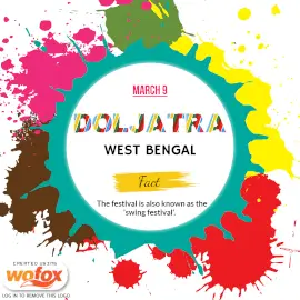 Online Editable Doljatra in West Bengal Instagram Post