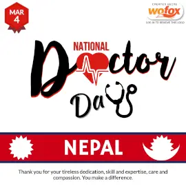 Online Editable National Doctor Day in Nepal March 4 Instagram Post