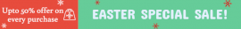 Online Editable Easter Special Offer Leaderboard Ad