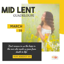 Online Editable Mid-Lent in Guadeloupe Instagram Post