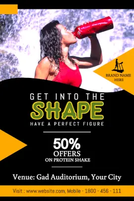 Online Editable Special Offers to get a Perfect Shape Pinterest graphic
