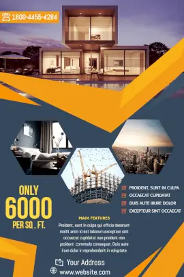 Online Editable Houses for Sale Pinterest Graphic