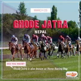 Online Editable Ghode Jatra in Nepal Social Media Post