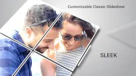 Online Editable 4 Rectangular Frame Glossy Video Collage Slideshow