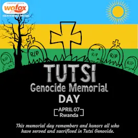 Online Editable Tutsi Genocide Memorial Day April 7 Instagram Post