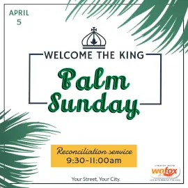 Online Editable Palm Sunday Instagram Post