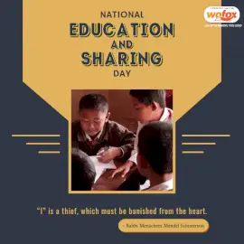 Online Editable National Education and Sharing Day Social Media Post