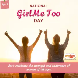 Online Editable National Girl, Me Too Day April 7 Instagram Post