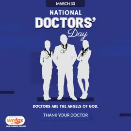 Online Editable National Doctors' Day March 30 Social Media Post