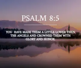 Online Editable Bible Verse - Psalm 8:5 Facebook Post