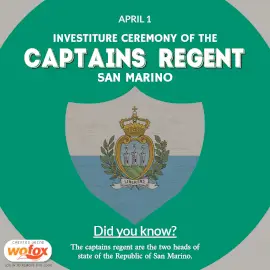 Online Editable Investiture Ceremony of the Captains Regent in San Marino April 1 Instagram Post Online Editable Investiture Ceremony of the Captains Regent in San Marino April 1 Instagram Post