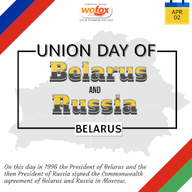 Online Editable Union Day of Belarus and Russia in Belarus April 2 Instagram Post Online Editable Union Day of Belarus and Russia in Belarus April 2 Instagram Post