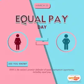 Online Editable Equal Pay Day Social Media Post