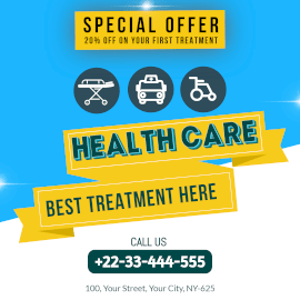 Online Editable Health Care for Best Treatment Instagram Post